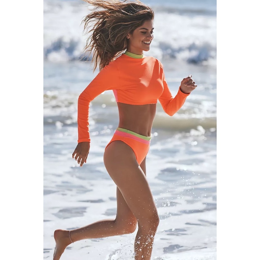 Maaji Long Sleeve Surf Bikini Top + Bikini Bottoms